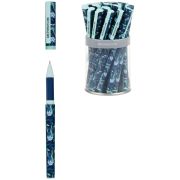 Ручка шариковая Greenwich Line «Blue flowers» синяя, 0,7мм, игольчатый стержень, грип, софт-тач (6814)