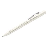 Ручка шариковая автоматическая Faber-Castell «Grip 2010» синяя, 1,0мм, трехгран., белая, 323073