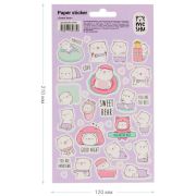 Наклейки бумажные MESHU «Sweet bear», 12*21см, 34 наклейки (6398)