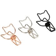 Зажимы для бумаг 33мм, Meshu «Cute Cats», 6шт., ассорти (5995)