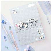 Сменный блок 80л., А5, MESHU «Cute panda», пленка т/у, в клетку