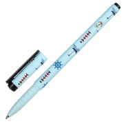 Ручка шариковая BRAUBERG SOFT TOUCH GRIP «NAVY», СИНЯЯ, мягкое покрытие, узел 0,7 мм, 143725