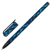 Ручка шариковая BRAUBERG SOFT TOUCH STICK «WHALE», СИНЯЯ, узел 0,7 мм, 143709