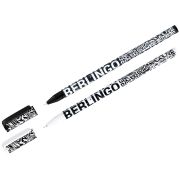 Ручка шариковая Berlingo «Monochrome» синяя, 0,7мм, рисунок на корпусе, ассорти (9380)