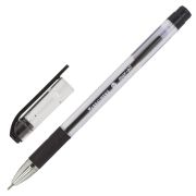 Ручка шариковая с грипом BRAUBERG «Max-Oil», ЧЕРНАЯ, игольчатый узел 0,7 мм, линия 0,35 мм, 142142