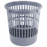 Корзина для бумаг  9 л, STAFF «Basic» сетчатая, серая, 237916