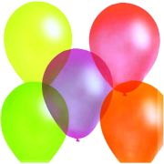 Шары воздушные 25 см. флуоресцентные