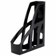 Лоток вертикальный для бумаг BRAUBERG FILE, 250х75х300 мм, черный, ОФ100, 238111