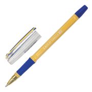 Ручка шариковая с грипом BRAUBERG «i-Rite GT Vanilla», СИНЯЯ, корпус кремовый, узел 1 мм, 143304