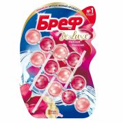 Освежитель WC (для туалета) твердый 3х50 г БРЕФ De Luxe, «Нежная магнолия», 606815 (7258)