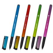 Ручка шариковая BRAUBERG SOFT TOUCH GRIP «GRADE NEON», СИНЯЯ, ассорти, узел 0,7 мм, 143710