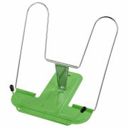 Подставка для книг и учебников BRAUBERG LINE+, металлическая, зеленая, 238072