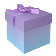 Коробка подарочная MESHU «Duotone. Blue-Lilac gradient», (15*15*15см), с лентой, 359473 (1745)