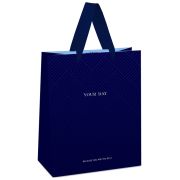 Пакет подарочный 11*14*6,5см MESHU «Indigo Hills», отд. фольгой, выб. лак, матовая ламинация (6803)