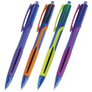Ручка шариковая авт. BRAUBERG «Phantom color», СИНЯЯ, узел 0,7 мм, линия 0,35 мм, 142938