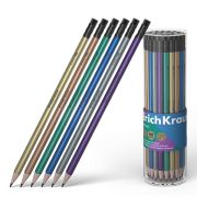 КАРАНДАШ Ч/Г ERICHKRAUSE METALLIC, HB, ТРЕХГРАН. С ЛАСТИКОМ,(7236)