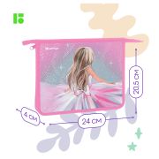 Папка для тетрадей 1 отделение, А5 Berlingo «Beautiful dream», 240*205*40мм,пластик, на молнии(5764)