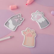 Самоклеящийся блок фигурный MESHU «Paws», 40л., европодвеc, (2551)