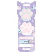 Флажки-закладки и самоклеящиеся блоки в наборе MESHU «Paws», 20л., (2599)