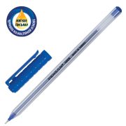 Ручка шариковая масляная PENSAN 1005, СИНЯЯ, корпус прозрачный, 0,7мм, линия 0,5мм, 1005 ш/к 0128