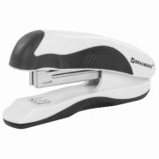 Степлер №10 BRAUBERG «JET PRO», до 12 листов, эргономичный, бело-черный, 228583