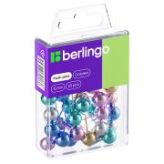 Кнопки силовые Berlingo, 50шт., металлизированные, пласт. упак., (4305)