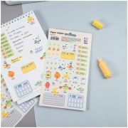 Наклейки бумажные для ежедневников MESHU «Work out», 12*21см, 45 наклеек, (0105)