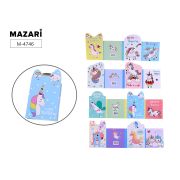 БЛОК Д/ЗАПИСИ 80*123 ММ, 4*15Л, MAZARI MAKE A WISH, ФИГУР. 4ШТ/УПАК /32/320/