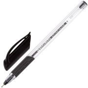 Ручка шариковая масляная с грипом BRAUBERG Extra Glide GT, ЧЕРНАЯ, трехгр, 0,7мм,линия 0,35мм,142919