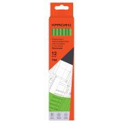 Карандаш ч/г Красин «Эволюция» ТМ (HB), с ластиком, заточен., пластиковый (4081)