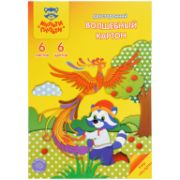 Картон цветной А4 двустор., Мульти-Пульти, 6л., 6цв, узор