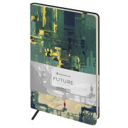 Записная книжка А5 80л. ЛАЙТ, кожзам, Greenwich Line «Future. Parallel world», с резинкой, (3924)