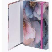 Записная книжка на спирали А6 80-50 л с клапаном на резинке «Flower dreams» (1257)