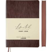 Ежедневник 2026г. А5 168л. deVENTE кож.зам. «Orto» т.-коричн.,крем.бум.,поролон (8492)