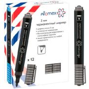 Маркер перм. ATTOMEX 5043501 черный 3мм (4067)