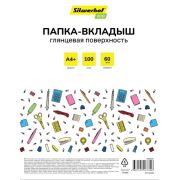 Перфофайлы А4+ 100 шт/уп. 60 мкм глянцевые Eco SE-F60G100 (2063031) SILWERHOF /7306/