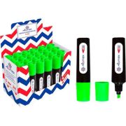 Текстовыделитель ATTOMEX 5045352 зелёный,скош.1-5мм,плоск.корп. (8555)