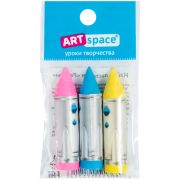 Набор ластиков ArtSpace «Ракеты» 3шт., фигурные, термопластичная резина, 35*20*20мм, 257072 (1216)