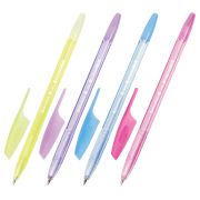Ручка шариковая BRAUBERG «X-333» PASTEL, СИНЯЯ, ассорти, узел 0,7 мм, линия 0,35 мм, 142830