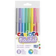 Фломастеры Carioca «Pastel», 08цв., смываемые, 302282 (0320)