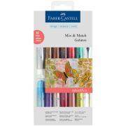 Карандаши гелевые Faber-Castell «Gelatos», 15цв.+кисть, выкручивающийся стержень (8142)