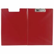 Папка-планшет BRAUBERG, А4, с прижимом и крышкой, картон/ПВХ, бордовая, 225687