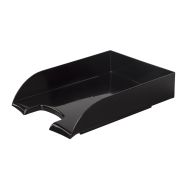 Лоток горизонтальный для бумаг BRAUBERG «Office style», 320х245х65 мм, черный, 237286