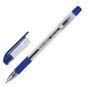 Ручка шариковая с грипом BRAUBERG «Max-Oil», СИНЯЯ, игольчатый узел 0,7 мм, линия 0,35 мм, 141701