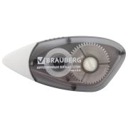 Корректирующая лента BRAUBERG BLACK&WHITE 5 мм х 8 м, корпус черный тонированный, механизм перемотки, 227800