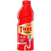 Средство для прочистки канализационных труб 1 л, TIRET (Тирет) «Turbo», гель, 602018 (0814)