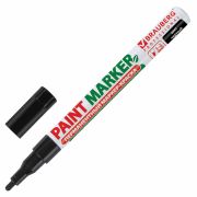 Маркер-краска лаковый 2 мм, ЧЕРНЫЙ, БЕЗ КСИЛОЛА, алюминий, BRAUBERG PROFESSIONAL, 150868