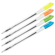 Ручка шариковая СТАММ «VeGa Neon» синяя, 0,7мм, 215477 (8075)
