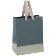 Пакет подарочный 18*23*10см MESHU «Duotone. Dark turquoise-light grey», отд. фольгой (0151)