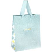 Пакет подарочный 26*32*12см MESHU «Trendy blue», отд. фольгой, матовая ламинация (0656)